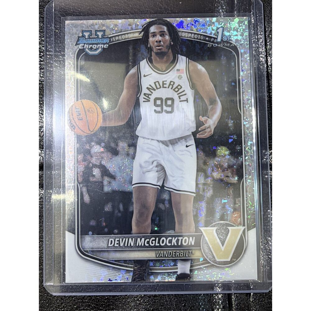 2025-26 Bowman U Chrome Devin McGlockton 1st Bowman Speckle